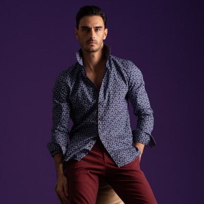 Camicia uomo fantasia